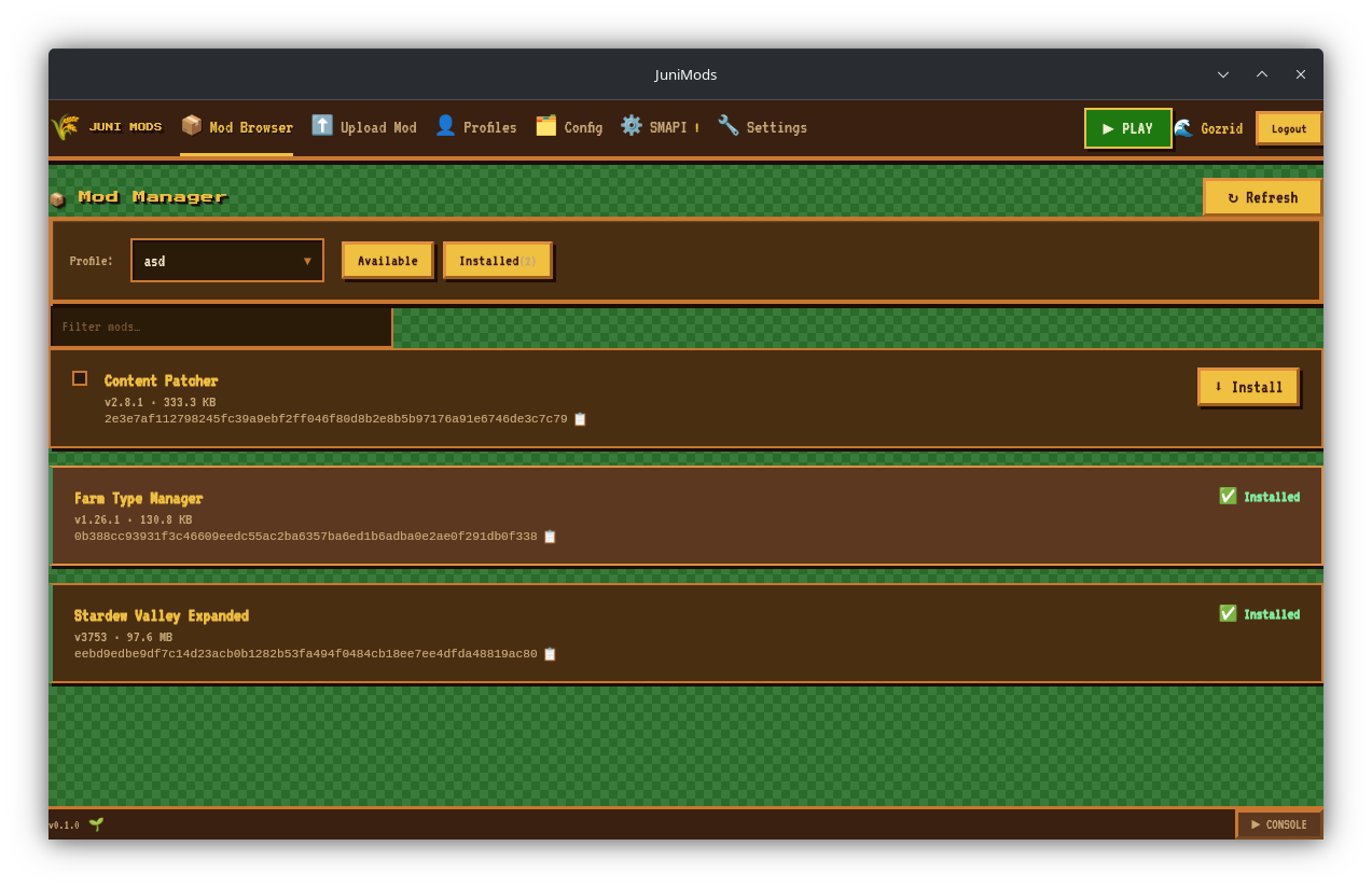 Mod Manager